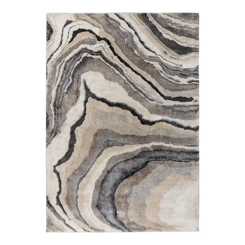 Teppich – Edle Grautöne, Weicher Kurzflor, Zeitlose Eleganz, 120 cm - Firenze 486 | Kayoom