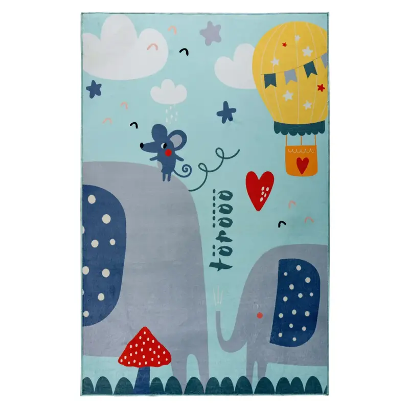 Teppich – Farbenfrohes Kindermotiv, Behaglicher Komfort, Harmonische Farbwelt, 6 mm - Wonder 130 | Kayoom