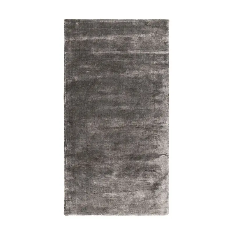 Teppich – Feine Viskose, Baumwollrücken, Graue Optik, 170 cm - Village 125 | Kayoom