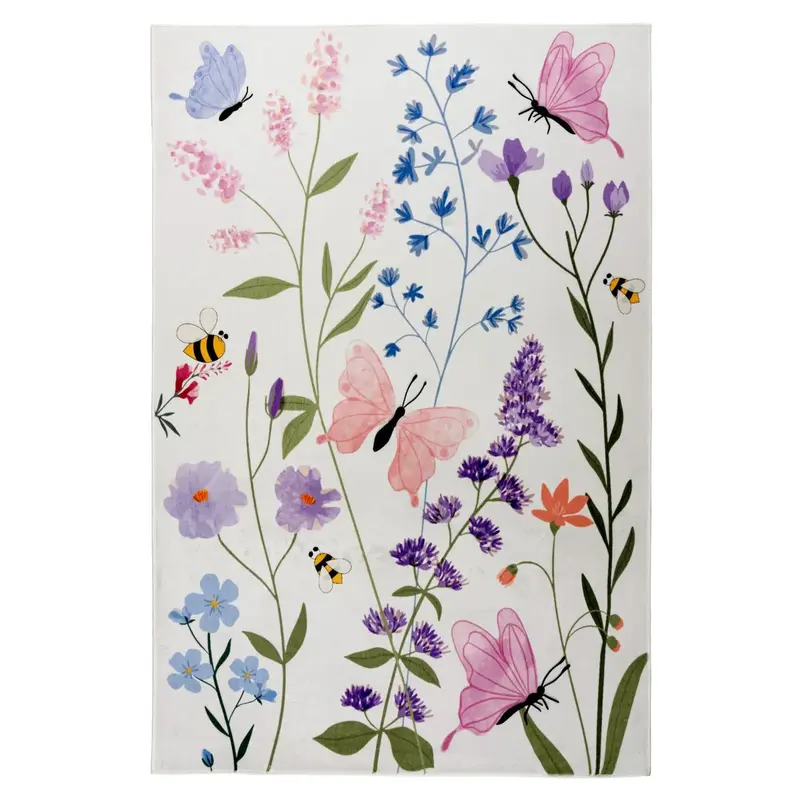 Teppich – Fröhliches Kindermotiv, Weicher Kurzflor, Farbenfrohes Design, 6 mm - Wonder 134 | Kayoom