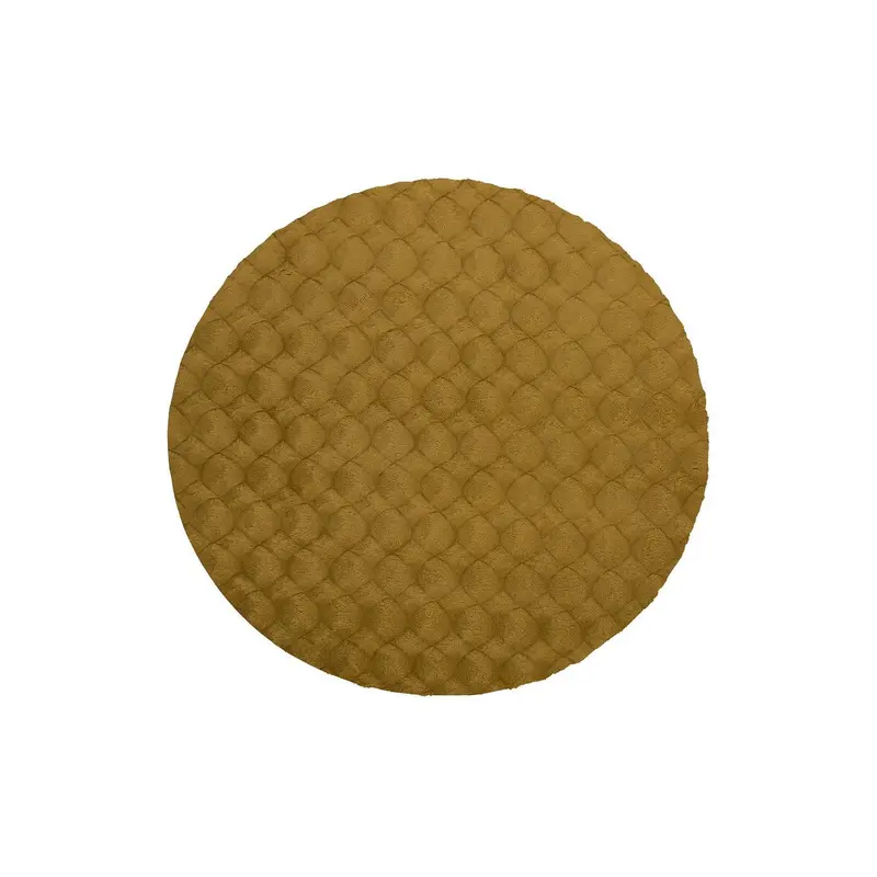 Teppich – Honigfarbener Luxus, Weicher Hochflor, Baumwollmix 120 cm - Glow 825 | Kayoom