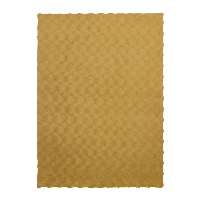 Teppich – Honigfarbener Luxus, Weicher Hochflor, Baumwollmix 230 cm - Glow 825 | Kayoom