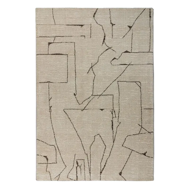 Teppich im modernen Design mit geometrischem Muster 16 mm Kurzflor und pflegeleicht – Napoli 536 | Kayoom