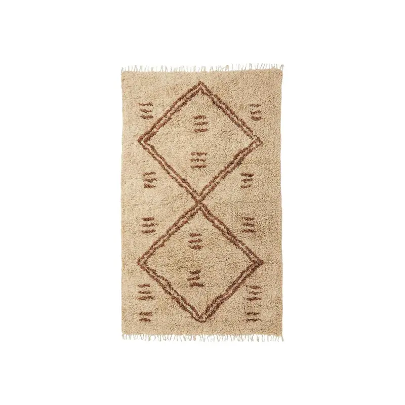 Teppich LEAH 240*160cm handgefertigt – Natur