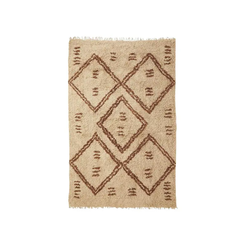 Teppich LEAH 290*200cm handgefertigt – Natur