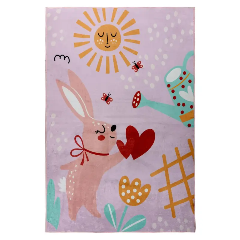 Teppich – Liebevolles Kindermotiv, Behaglicher Komfort, Sanfte Farbwelt, 6 mm - Wonder 131 | Kayoom