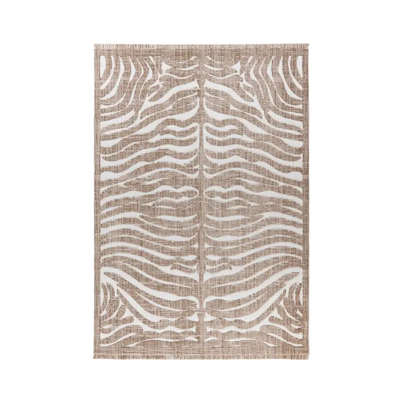 Teppich – Polyester Flor, Braune Farbgebung, Grafisches Muster, 160 x 230 cm - Sarai 325 | Kayoom