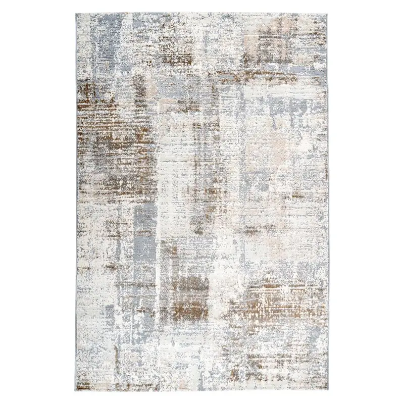 Teppich – Relief Muster, Faser Mix, Taupe Ton 170 cm - Sail 700 | Kayoom