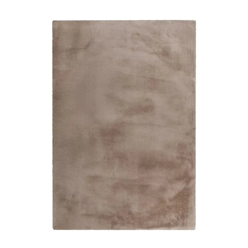 Teppich – Taupe Farbe, Weicher Flor, Felloptik 150 cm - Rabbit Light 525 | Kayoom