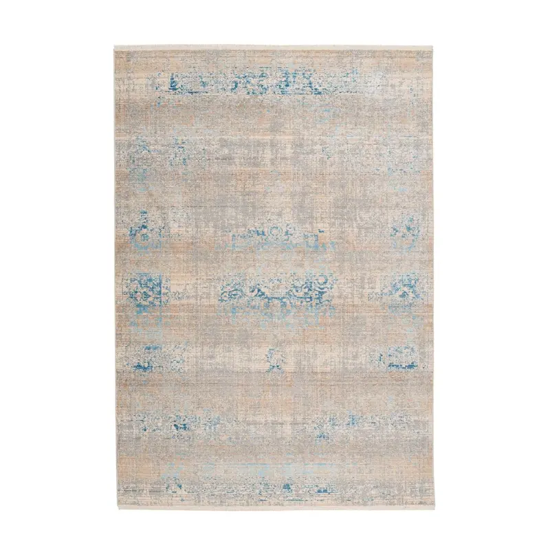 Teppich – Vintage Muster, Orientalische Ornamente, Grau Türkis, 160 x 230 cm - Baroque 325 | Kayoom