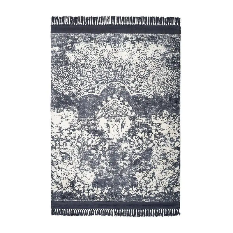 Teppich – Violett Farbe, Flachflor Struktur, Hochwertige Viskose, 170 cm - Dolce Vita 125 | Kayoom