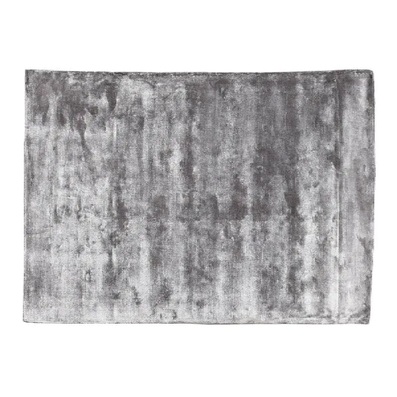 Teppich – Viskose, Gewebtes Design, Rechteckige Form, Grau, XL – Flavia | PTMD