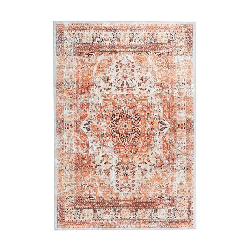 Teppich – Warme Orange Töne, Natürliche Farbgebung, Zeitlose Eleganz, 180 cm - Galaxy 1250 | Kayoom