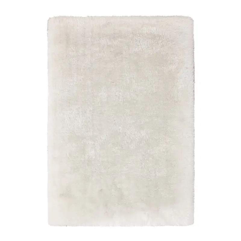 Teppich – Weiße Farbe, Polyester Material, Weicher Komfort, 170 cm - Cosy 310 | Kayoom