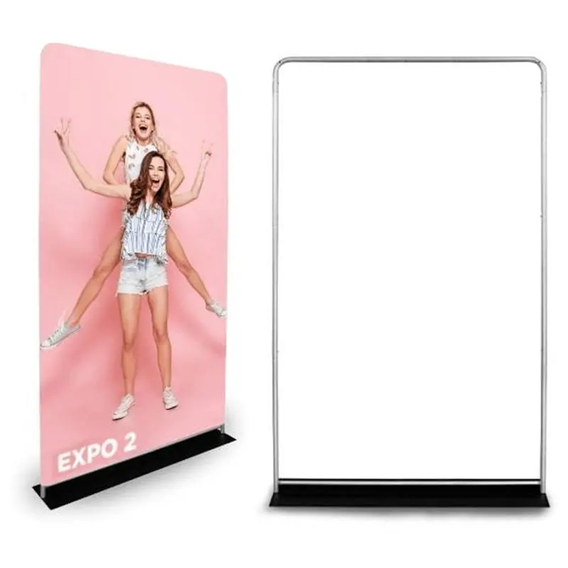 Textil-Display Atlantis Expo 150 x 230 cm mit Metallplatte