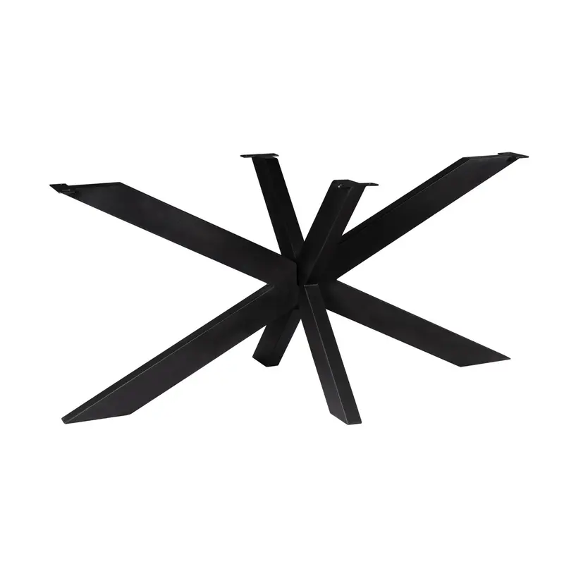 Tischbein – Metall, Schwarz, Matrixform – Matrix | Starfurn