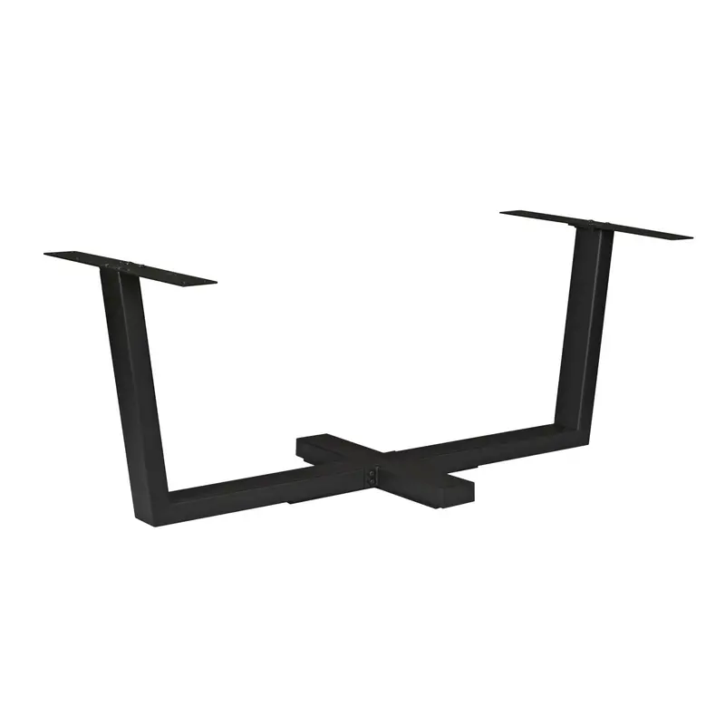 Tischgestell – Metall Material, Schwarze Oberfläche, Kreuzdesign | Starfurn