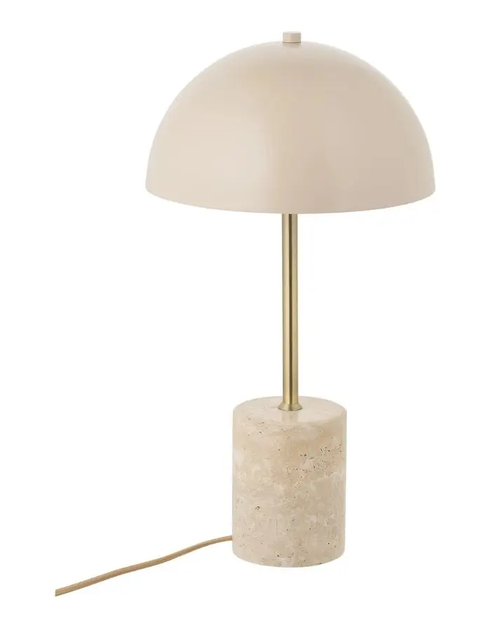 Tischlampe Sheffield I Marmor/Beige