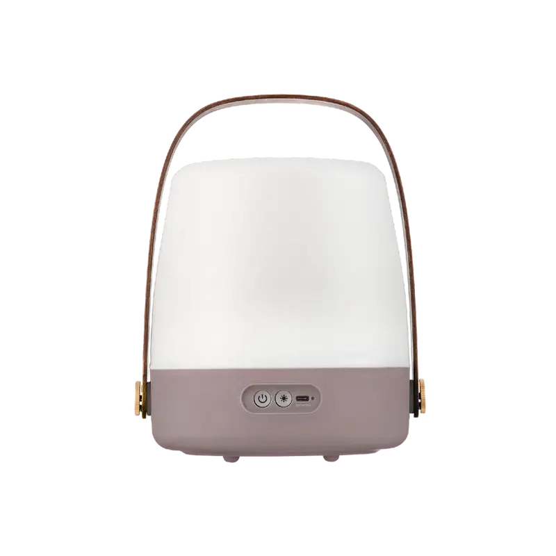 Tischleuchte in Earth mit dimmbarer warmweißer Beleuchtung, tragbarem Design und Holzgriff – Lite-Up | Kooduu