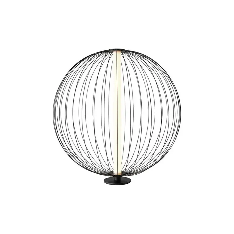 Tischleuchte kugelförmiges Design Metallgehäuse integrierte LED-Beleuchtung – ATOMIK | Sompex