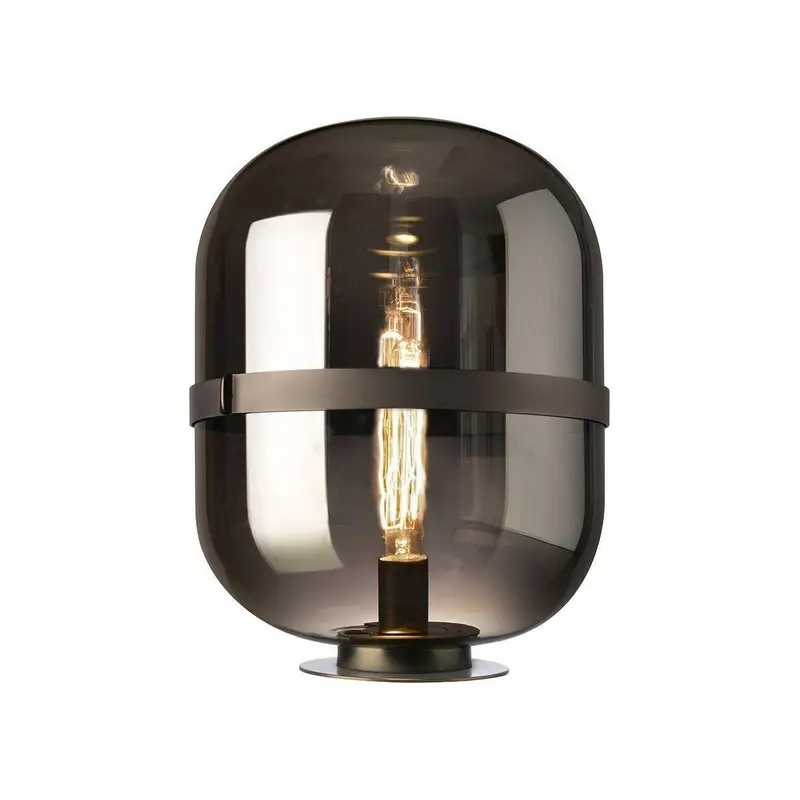 Tischleuchte kugelförmiges Glasdesign formschöner Metallfuß integrierte LED-Technik – BALONI | Sompex