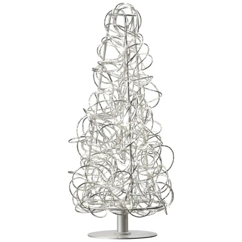 Tischleuchte mit geschwungenem LED-Design modernem Metallkorpus & stufenloser Dimmfunktion – CURLY | Sompex