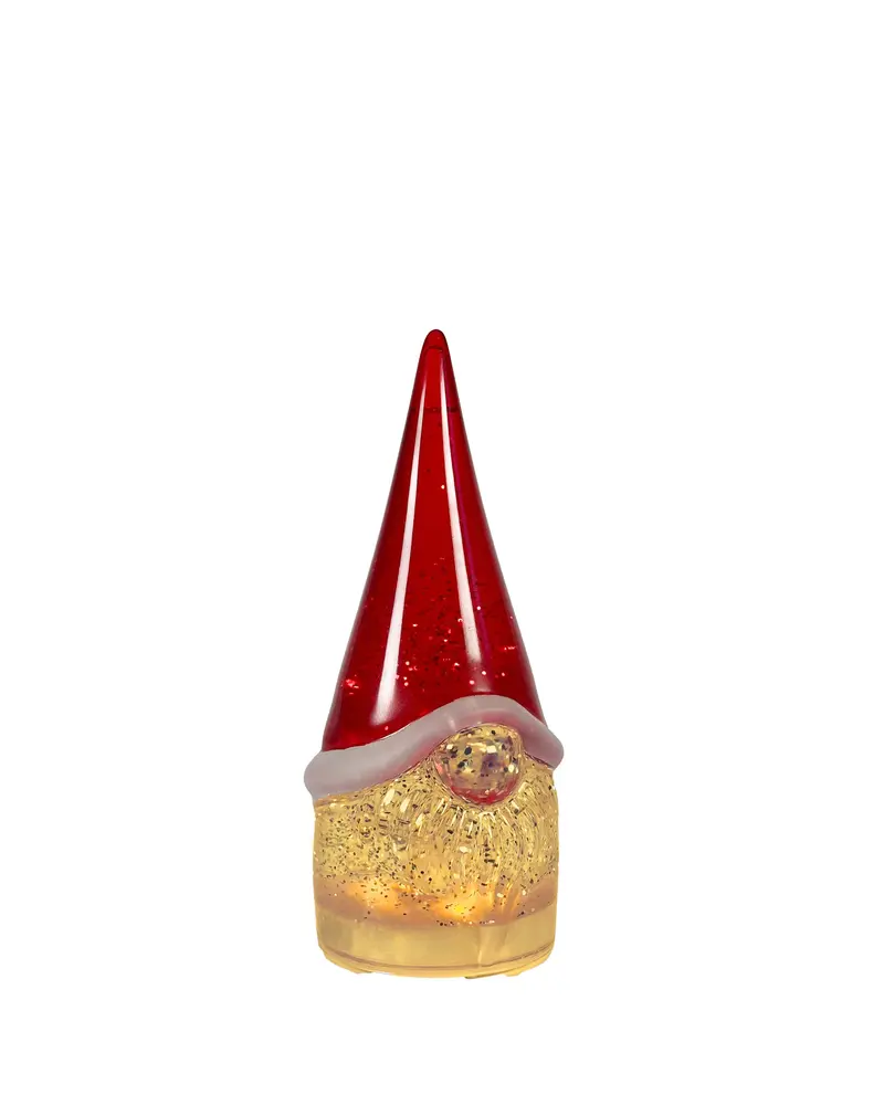 Tischleuchte – Rotes Acryl, Bewegter Glitzer, LED-Licht - Gnome | Sompex