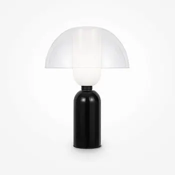 Tischleuchte – Schwarzes Metall, Keramik und Glas, 1× E14 Fassung, 40 W Leistung, Ø30 cm - Memory | Maytoni