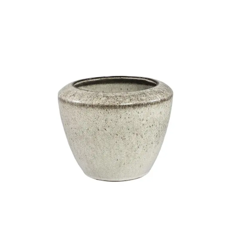Topf – Beige Oberfläche, Runde Form, Glatte Oberfläche, Keramik Material, S – Kyleigh | PTMD