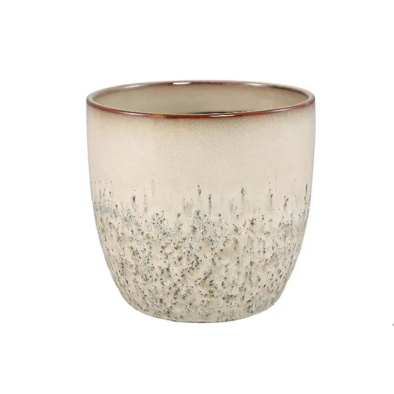 Topf - Keramik, Runde Form, Bauchige Form, Creme, XL - Harper | PTMD