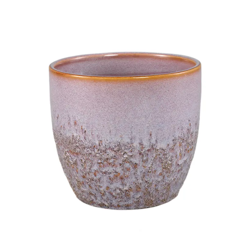 Topf - Keramik, Runde Form, Bauchige Form, Rosa, L - Harper | PTMD