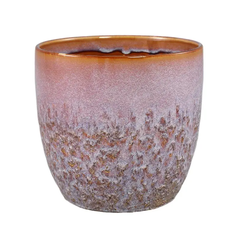 Topf - Keramik, Runde Form, Bauchige Form, Rosa, XL - Harper | PTMD
