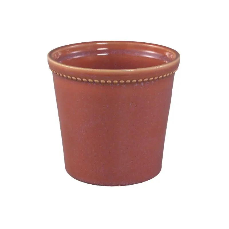 Topf – Rosa Oberfläche, Punktbordüre Design, Keramik Material, XL – Tristah | PTMD