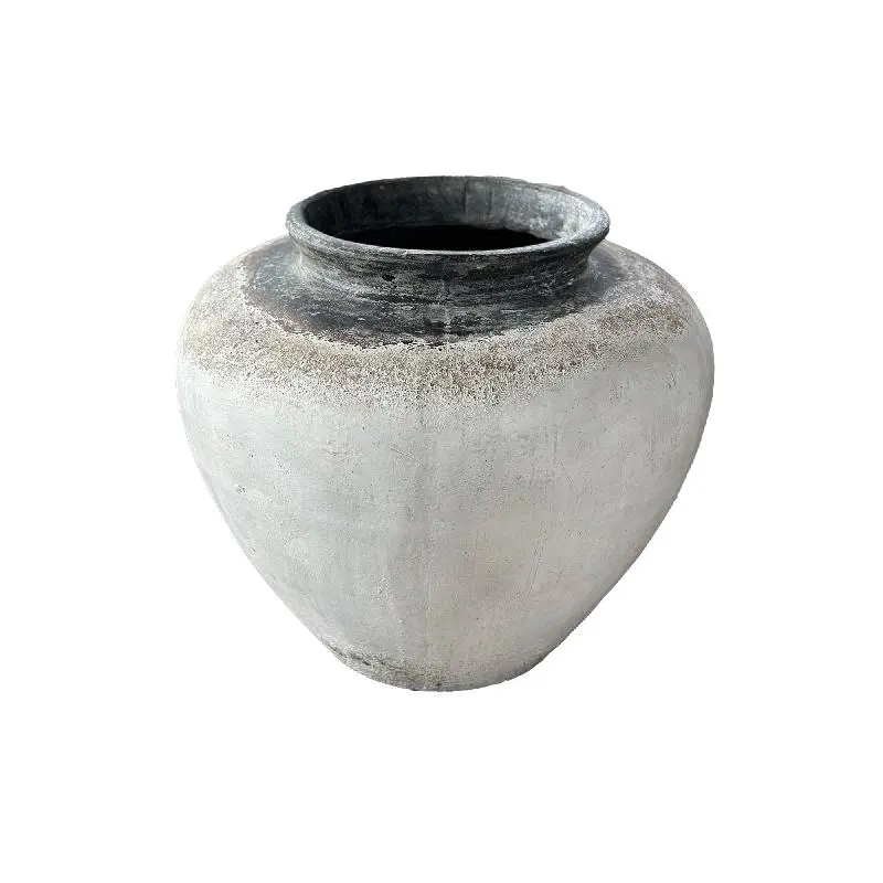 Topf – Runde Form, Dunkler Rand, GRC Material, M – Jinsu | PTMD