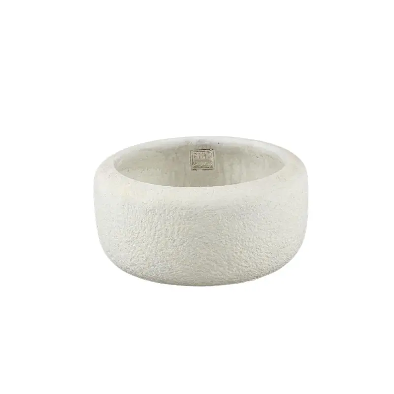 Topf – Runde Form, Zementmaterial, Modern, Niedrig, M - Evelynn | PTMD