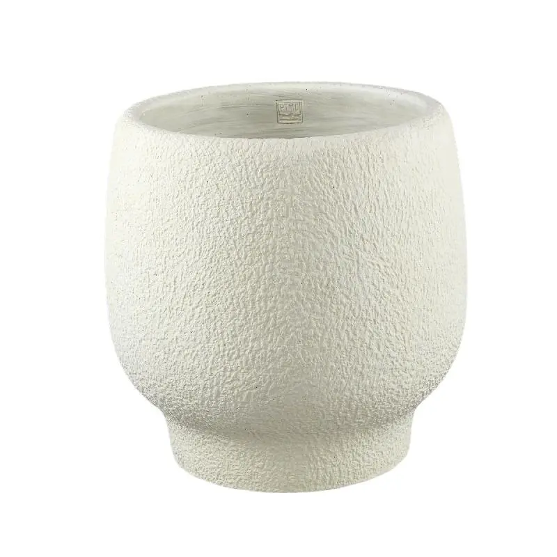 Topf – Runde Form, Zementmaterial, Modern, XXL - Evelynn | PTMD