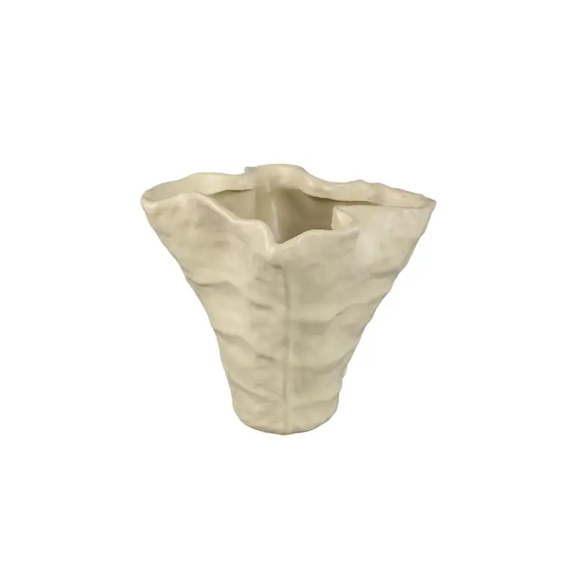 Topf – Wellenform, Keramik Material, Matte Oberfläche, M – Reff | PTMD