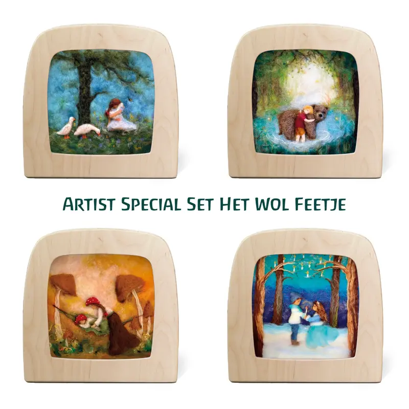 Toverlux Artist-Set 'Het Wol Feetje' - 4 Karten