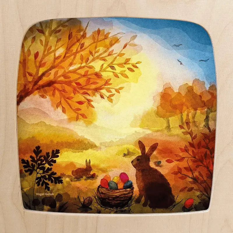 Toverlux Karte 'Easter Bucket' - Vogel Geluk