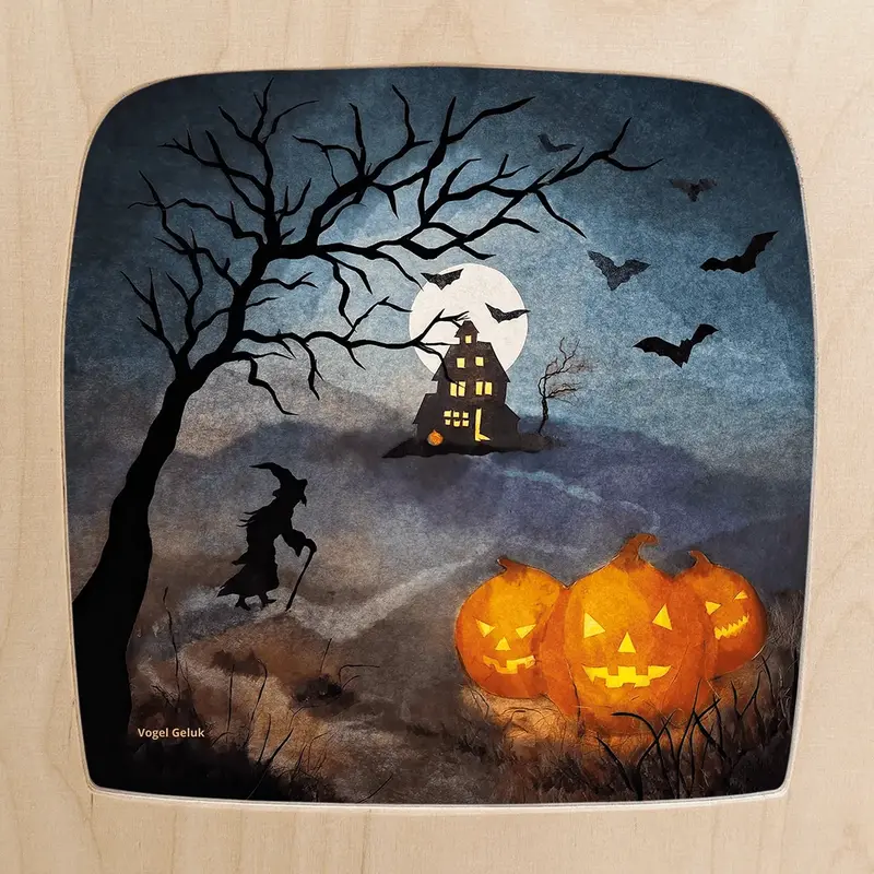 Toverlux Karte 'Halloween' - Vogel Geluk
