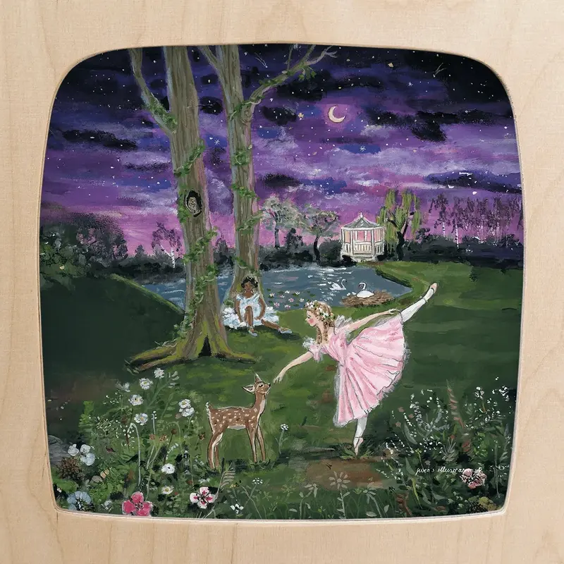 Toverlux Karte 'Moonlight Ballerina' - Gwen's Illustrations