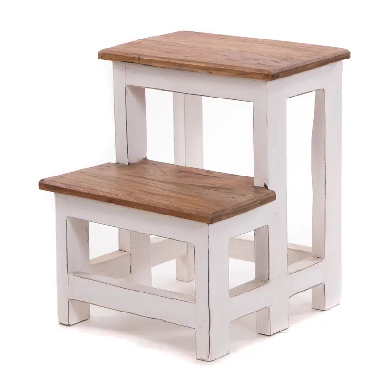 TRITTLEITER "STEP" | 46x37 cm (HxB), Altholz | Tritthocker | Farbe
