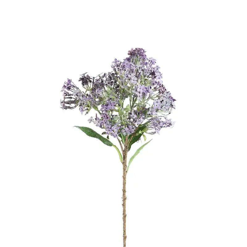 Trockenast – Violetter Zweig mit kleinen Blüten und Blättern aus Stoff, Metall, Kunststoff und Viskose | PTMD