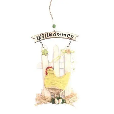 Türschild "Willkommen", gelb, 45 cm