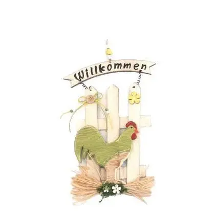 Türschild "Willkommen", grün, 45 cm