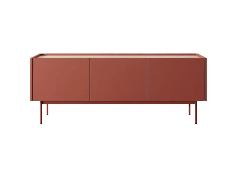 TV-Lowboard – COLOR – RTV 144 Rot, modernes Lowboard mit stilvollem Stauraum