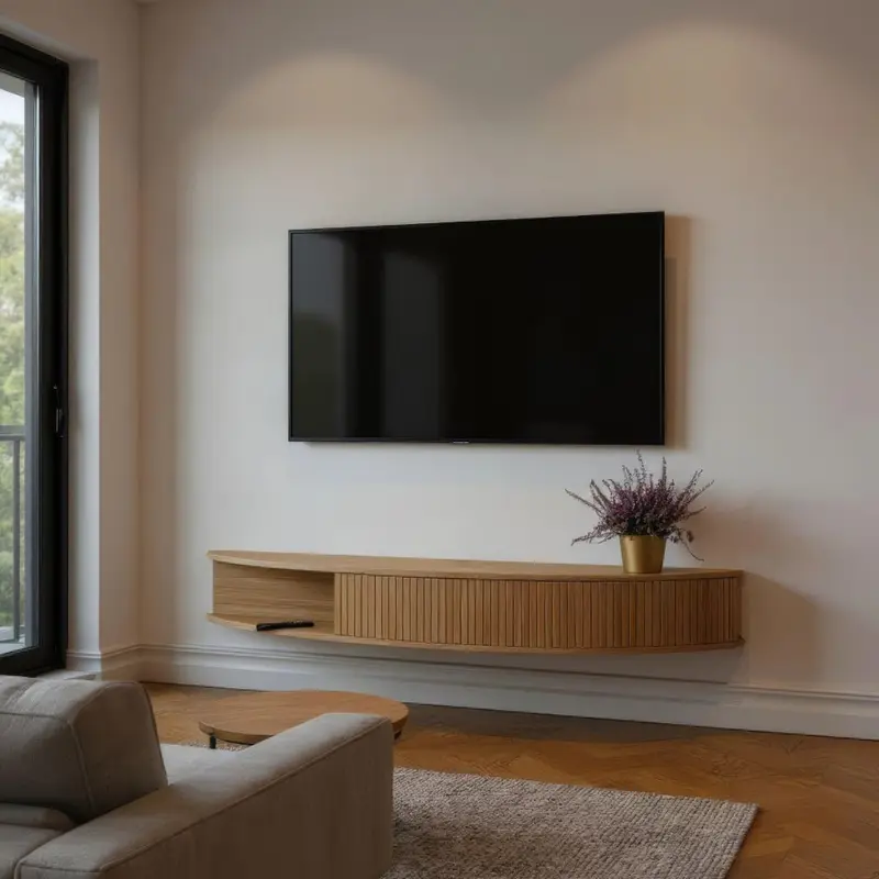 TV-Lowboard FLOATY CURVED