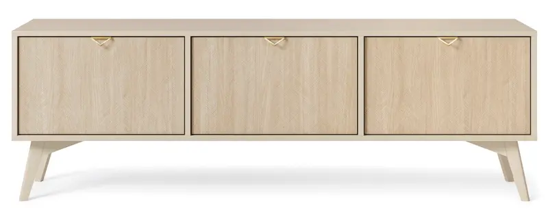 TV-Lowboard – FOREST – Skandinavischer TV-Schrank mit drei Klapptüren