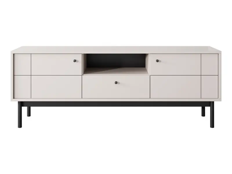 TV-Lowboard – JAPANDI – RTV154 Kaschmir, modernes Design für stilvolle Wohnräume