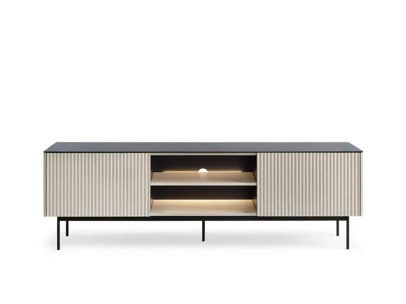 TV-Lowboard – ORTA – elegant mit LED & Kabelmanagement